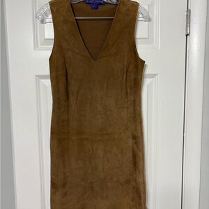 Ralph Lauren Camel Suede Dress